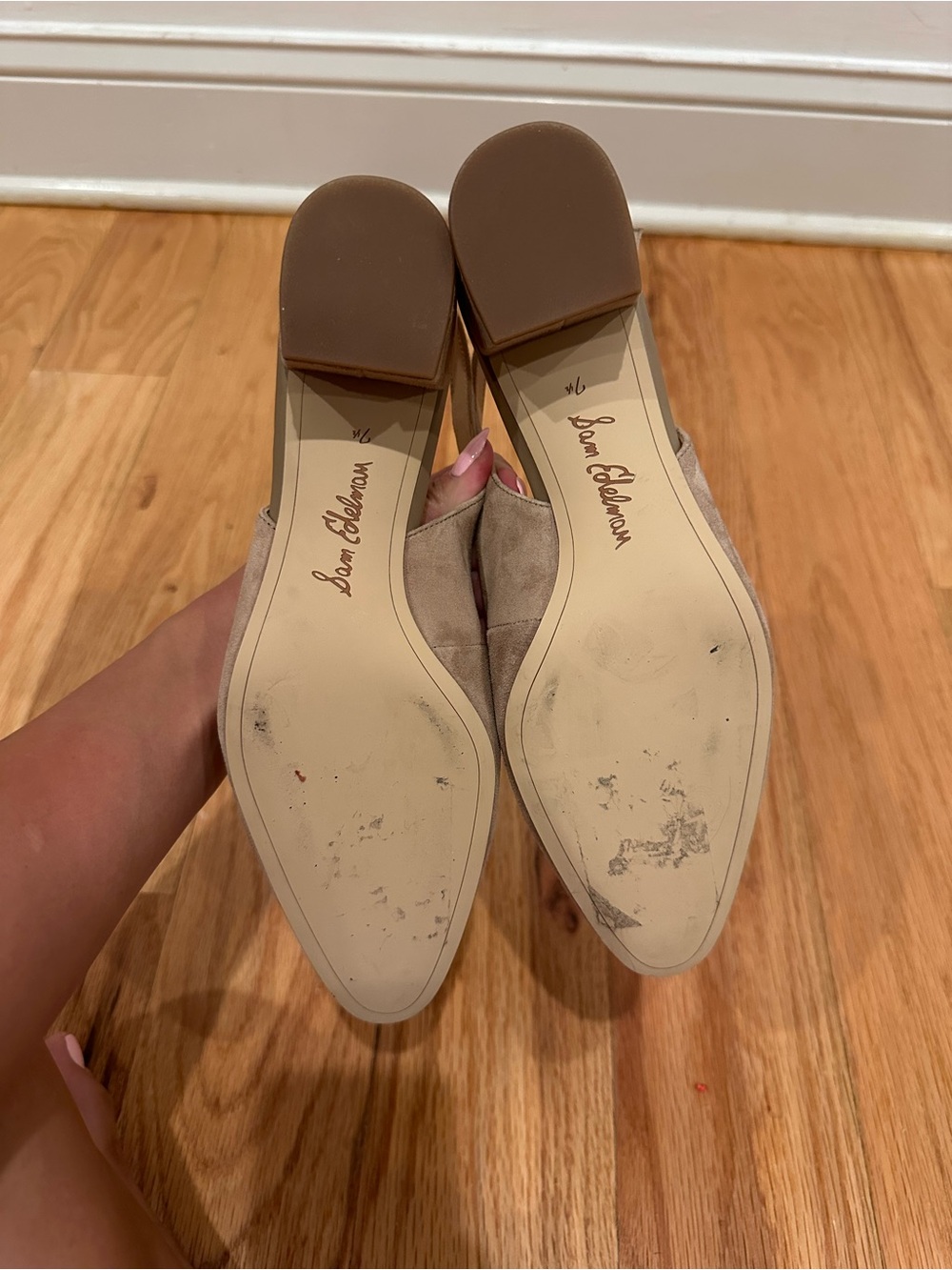 Sam Edelman Lorene Slingback Beige - Picture 4 of 8